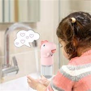 Baseus Minidinos Akıllı otomatik Sensörlü Sabunluk Köpük Makinesi / Pembe